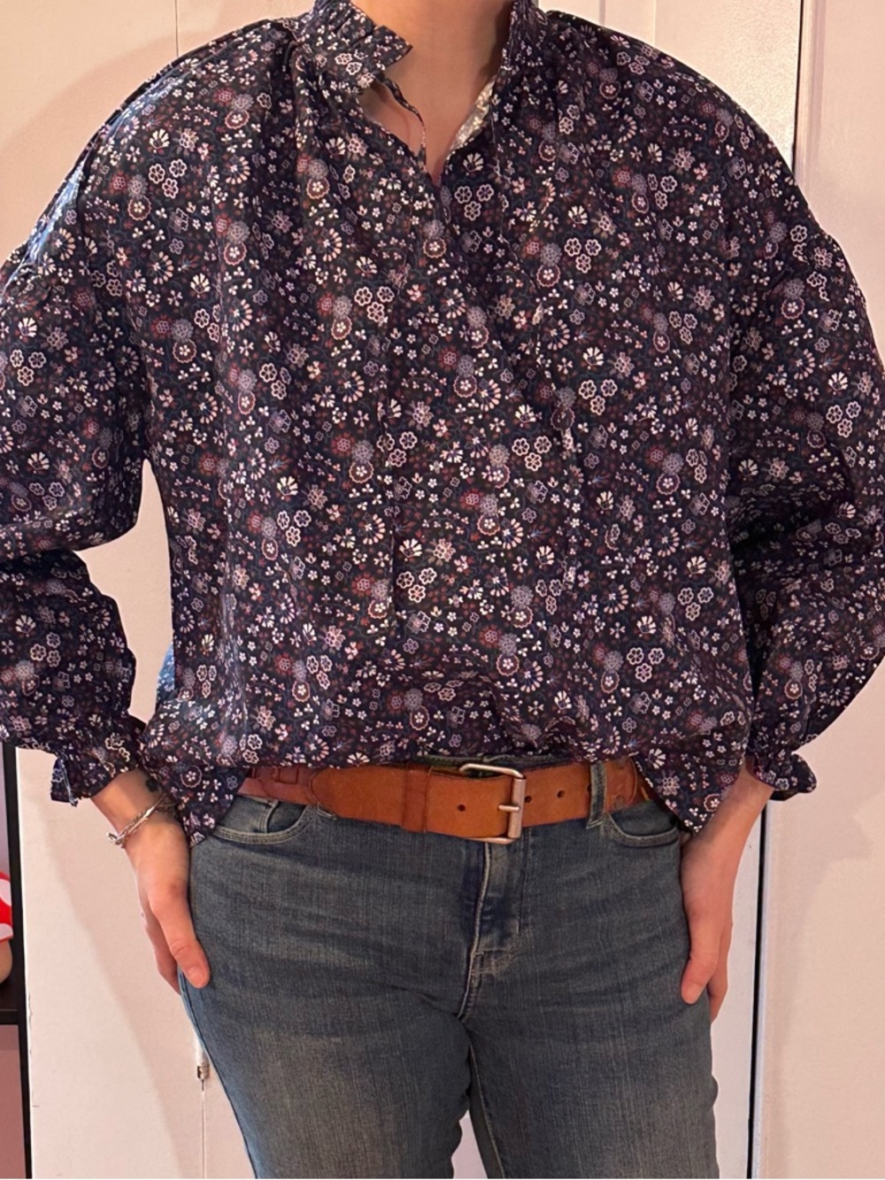 The New Society Olivia Liberty Print Floral Blouse